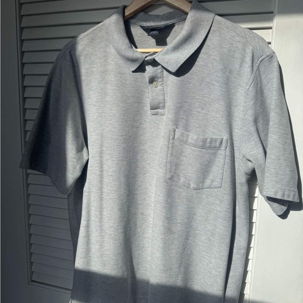 VTG Lands' End Light Gray Polo Shirt